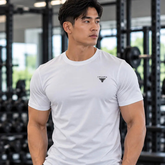 TRUORA Men’s Supima® Modal Lifestyle Training T-Shirt - White / S